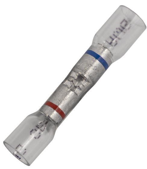 CRYSTAL CLEAR STEPDOWN BUTT CONNECTOR - 500, 22-18 AWG TO 16-14 AWG